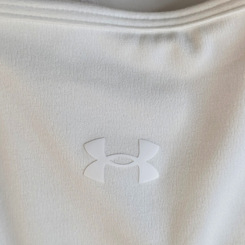 Under Armour Play Up Dress White SS 2024 Athletic Tennis Golf Mini Dress Large - Picture 5 of 12